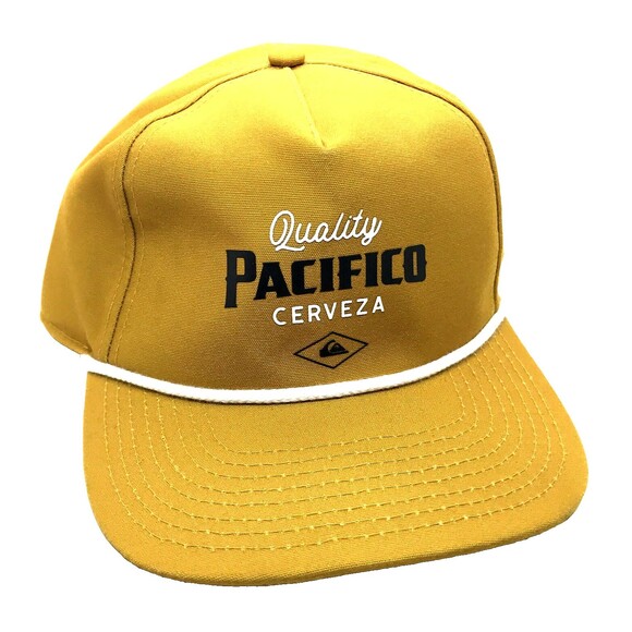 New Quiksilver x Pacifico Cerveza Lost Count Mens Snapback Cap Hat NWOT - Picture 1 of 5
